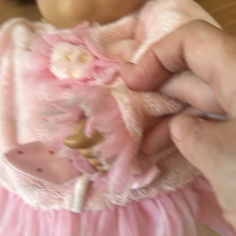 Vintage 2003 Candy Geli Soft Pink Plush Body Doll with White Pants